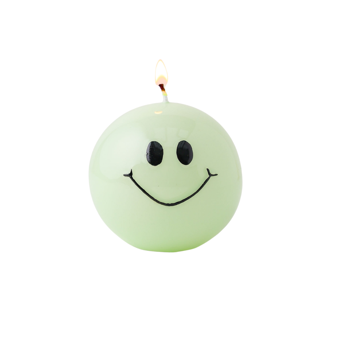Smiley-Kerze - Mint