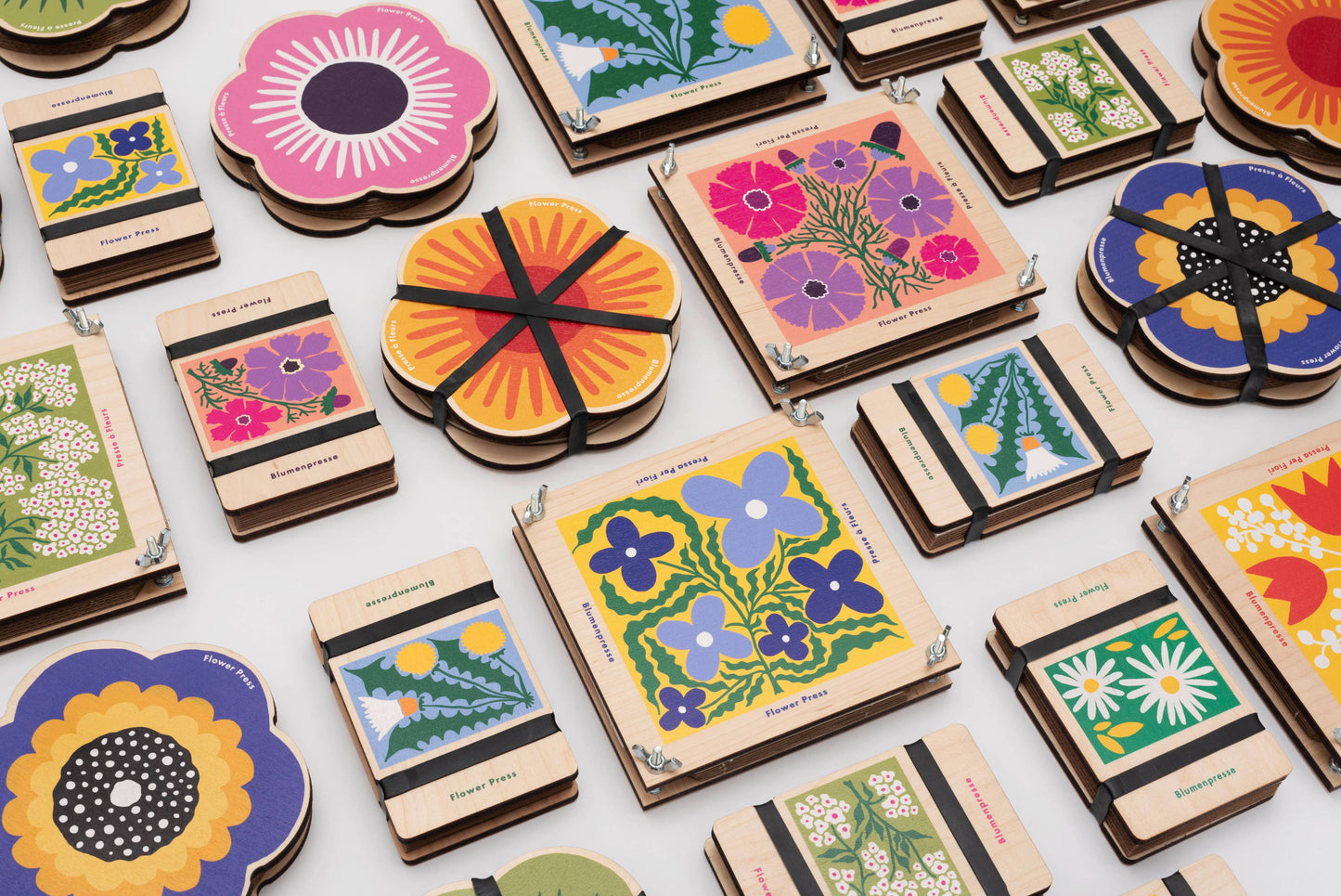 Blumenpresse im Taschenformat - Cosmos