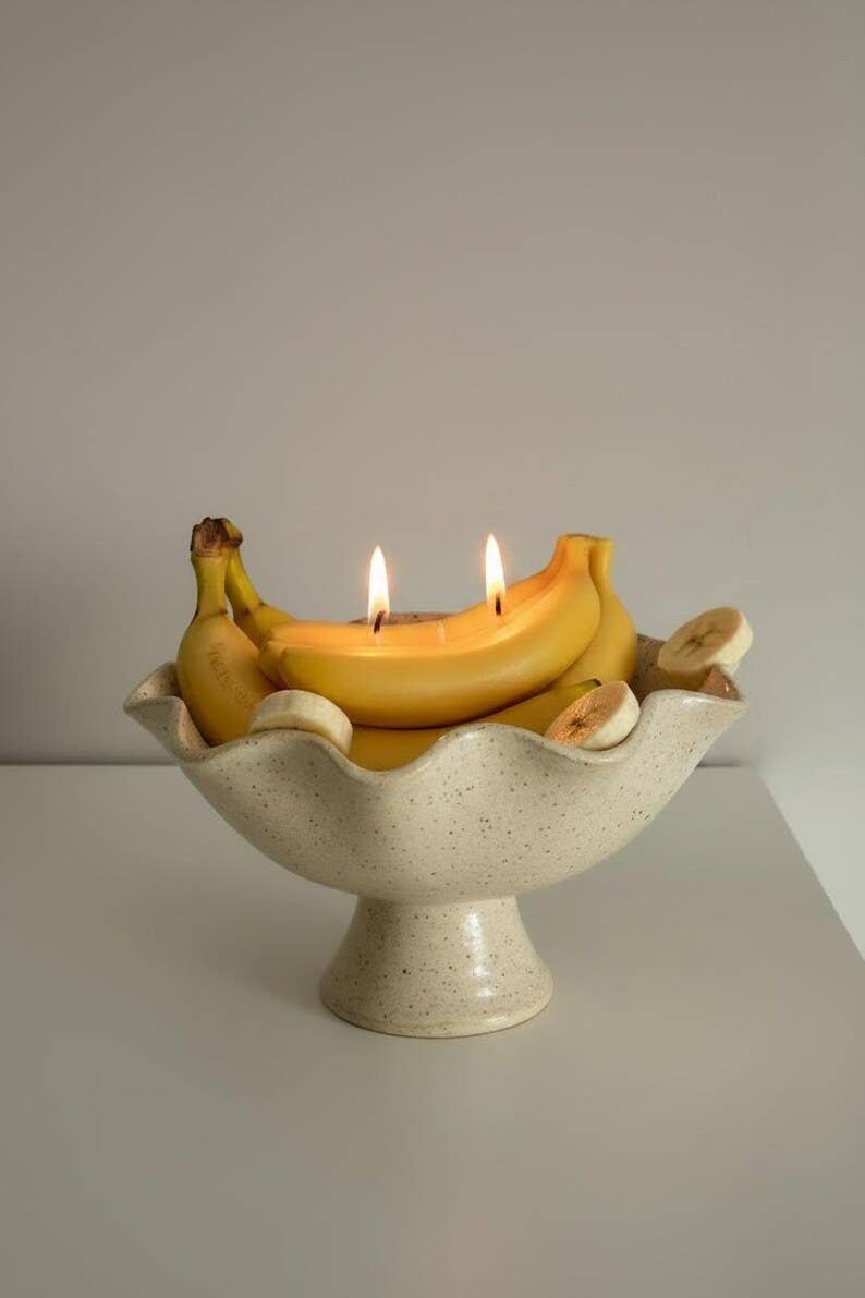 Bananenförmige Kerze