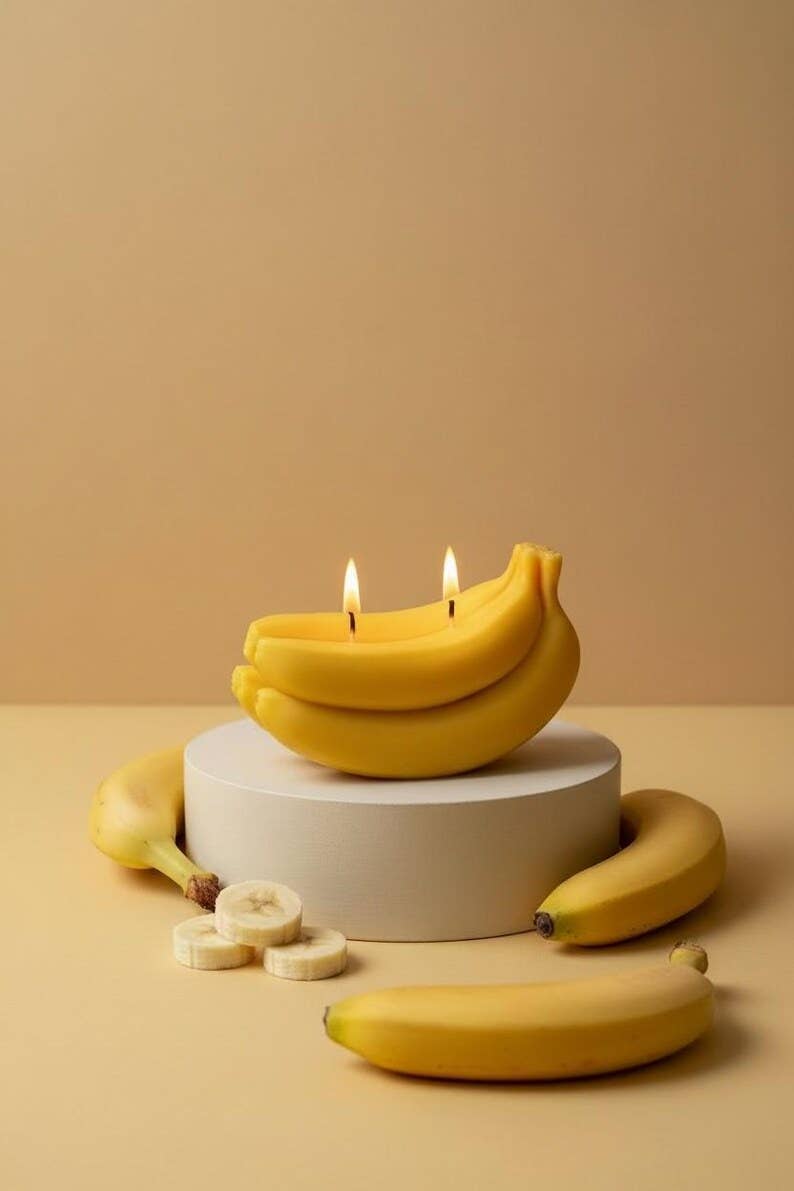 Bananenförmige Kerze