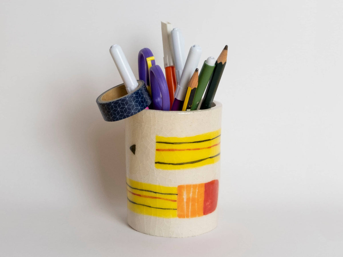 Matilde Horta - Bleistift - Keramik-Bleistifthalterbecher - 95x70x70mm