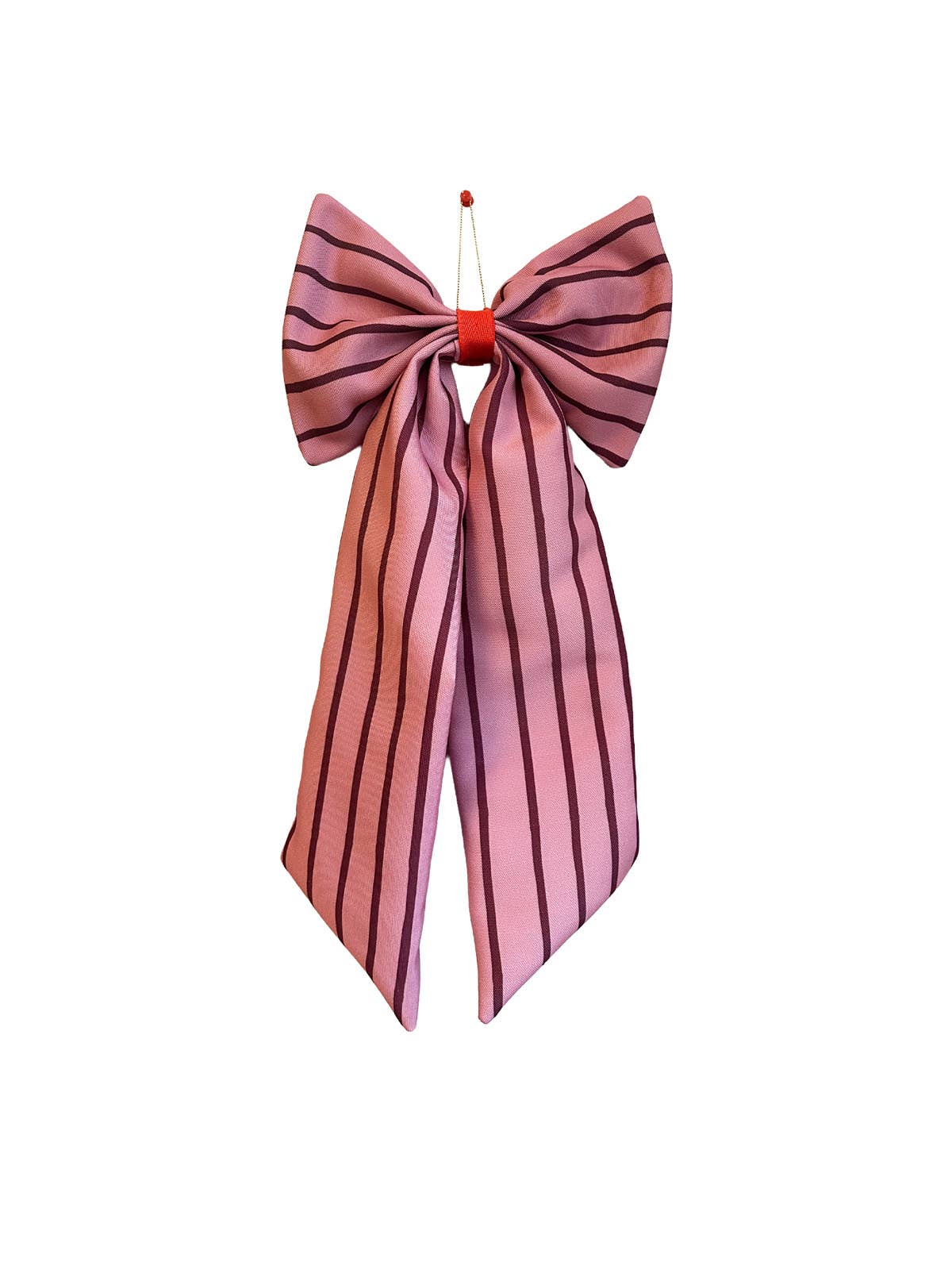 Schleife rosa/plum schmal gestreift: Beere