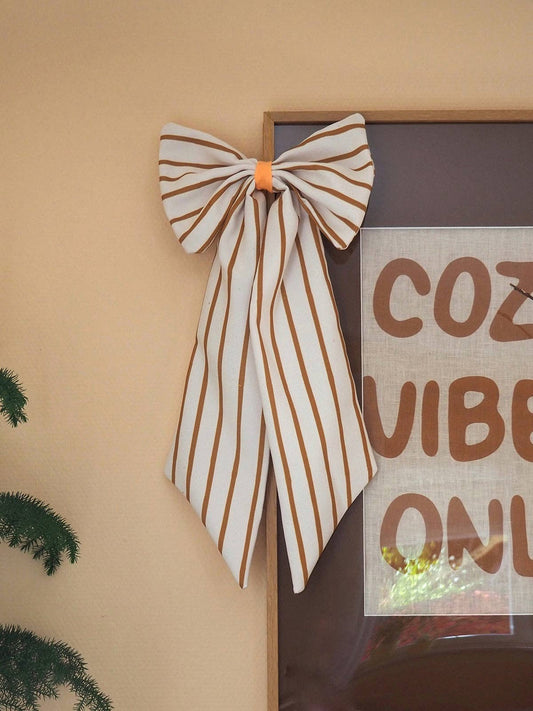 Schleife creme / braun