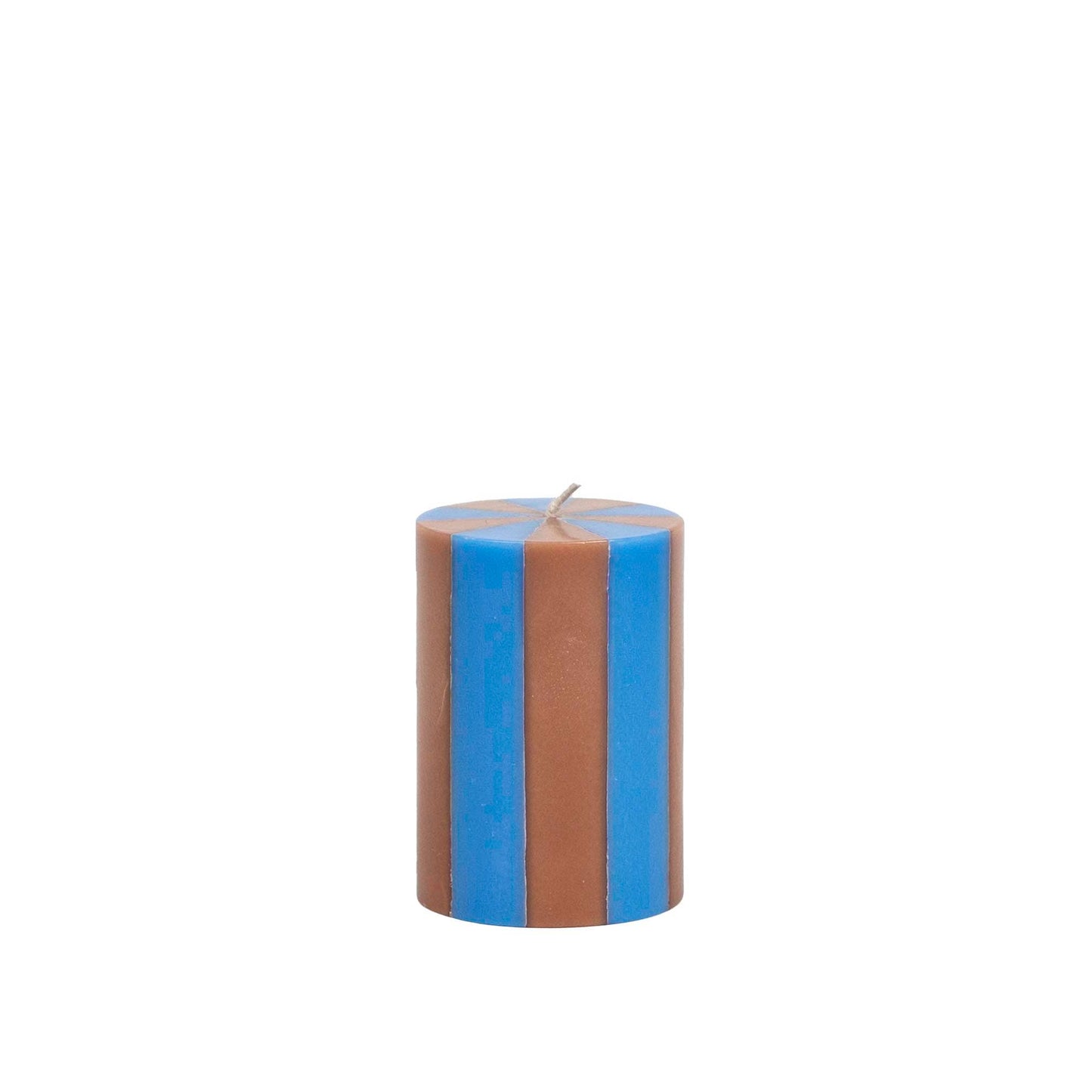 Gestreifte Säulenkerze - Aschbraun / Graublau