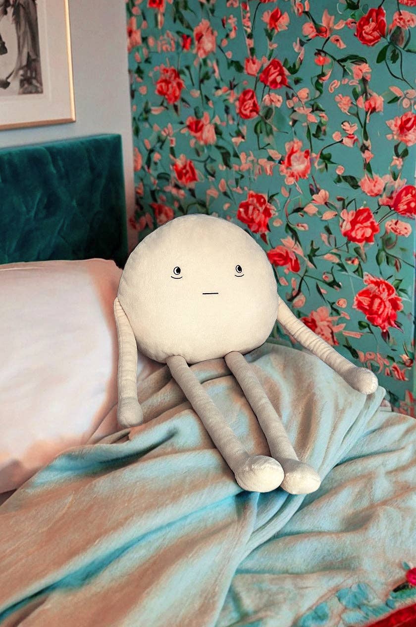 Kevin - Kuscheltier mit Charakter für Erwachsene und Kinder - weiß