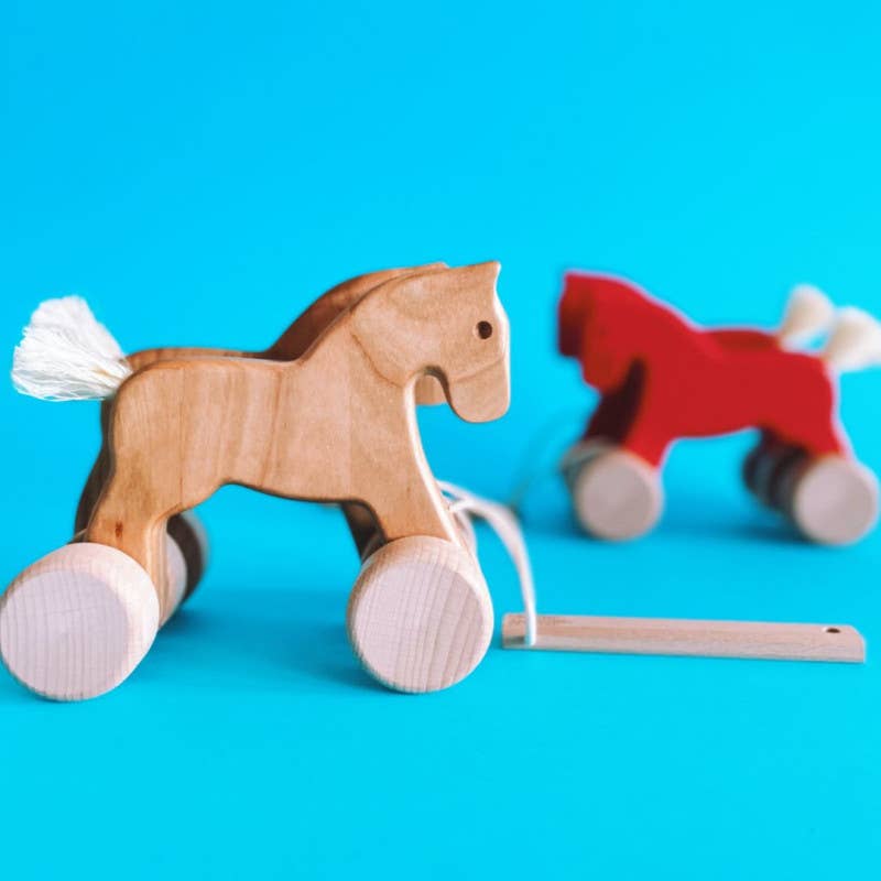 Doppelte Holzpferde (Springen): White