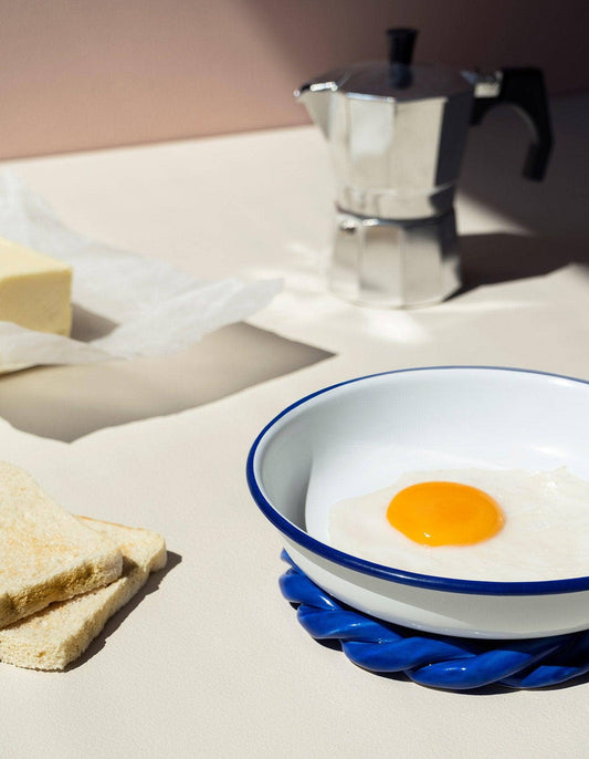 OCTAEVO - Sicilia Keramik-Topfuntersetzer: Blue