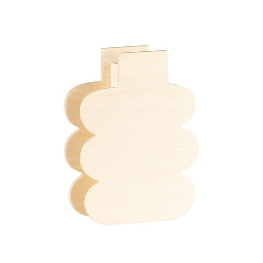 Vase aus Birkenholz - Nude