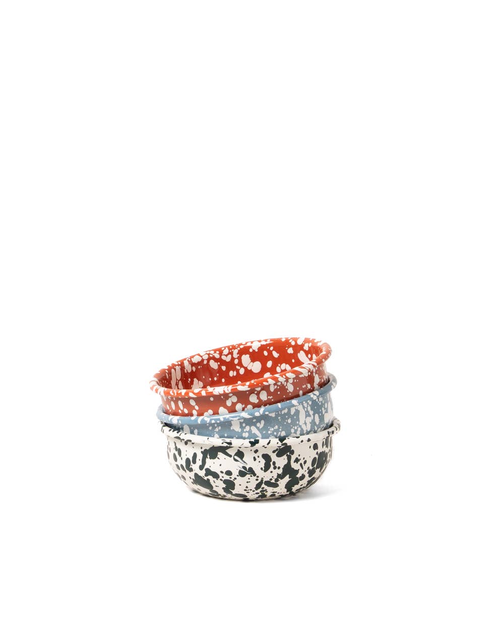 YOD & CO - Sprenkel-Emaille-Schüssel Terrakotta und Creme