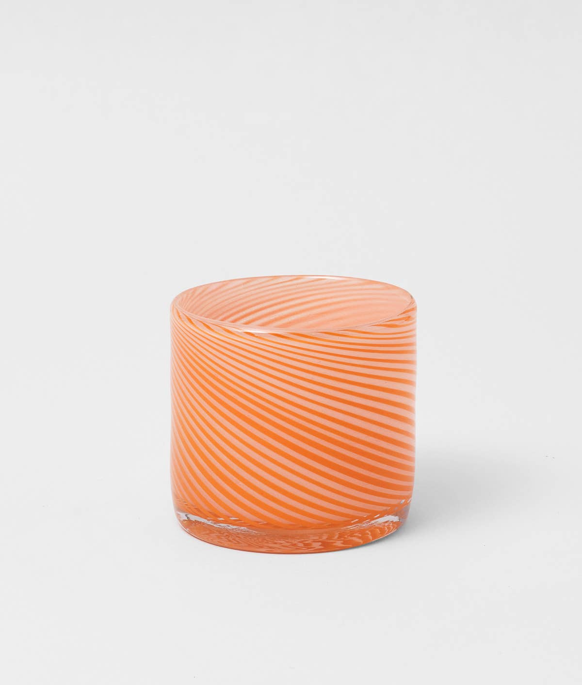 Wrap - Spiralförmiger Glasblumentopf - Gebranntes Orange