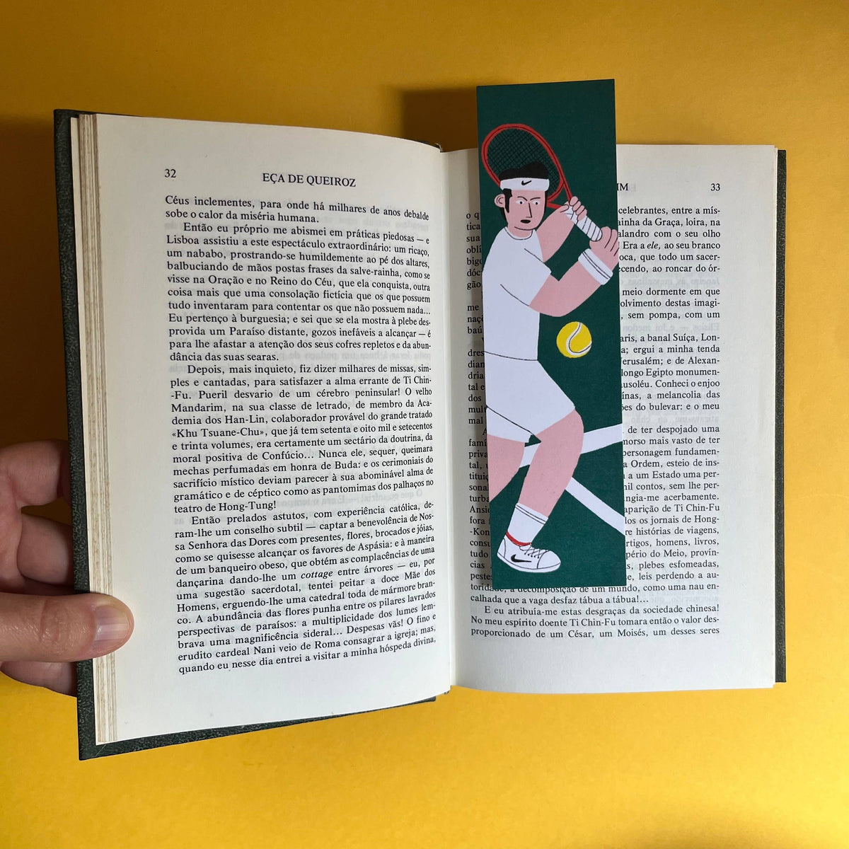 Matilde Horta - Tennisspieler - Papier-Lesezeichen - 18x5cm