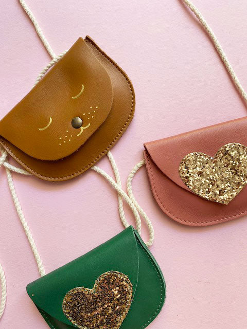 barnabe aime le cafe – Geldbeutel Herz - grün