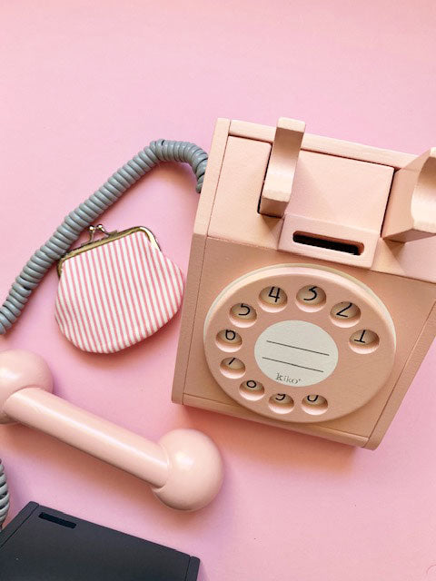 Kiko+ / Retro-Telefon aus Holz | rose