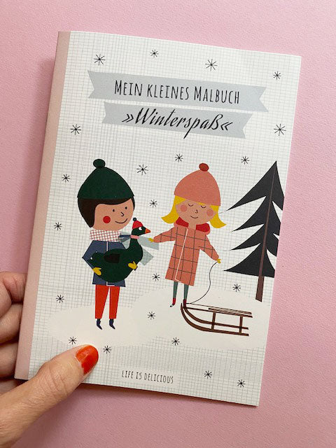 life is delicious - Malbuch "Winterspaß"