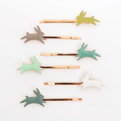 meri meri – Haarspangenset - Hasen (6er-Set)