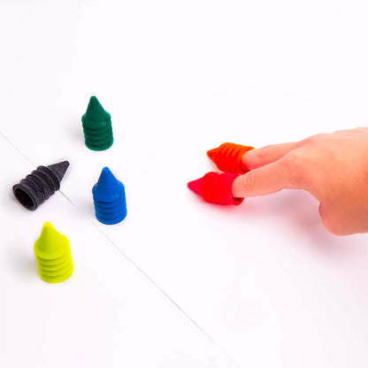 Omy – Box mit 6 stapelbaren Finger-Wachsmalern