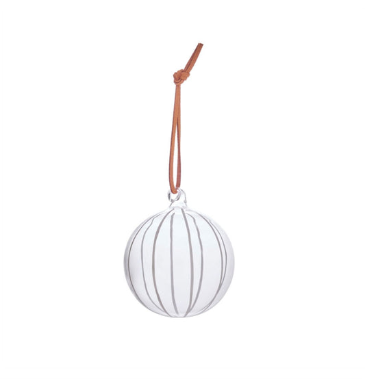 OYOY - Weihnachtskugel "Clear" Streifen
