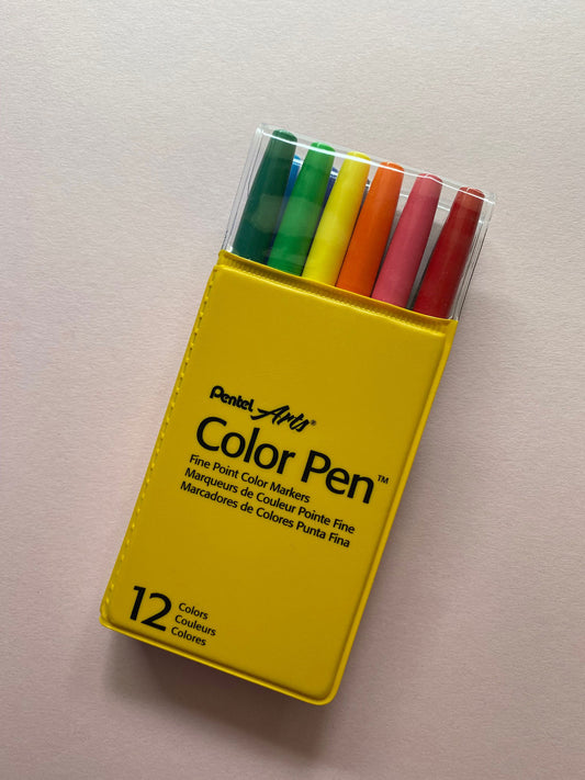 Pentel – Fasermaler- 12er Set