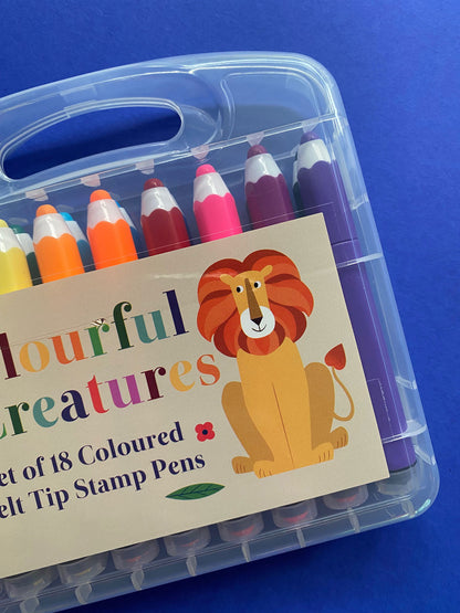 Rex London - Filzstifte mit Stempel (18 Stück)