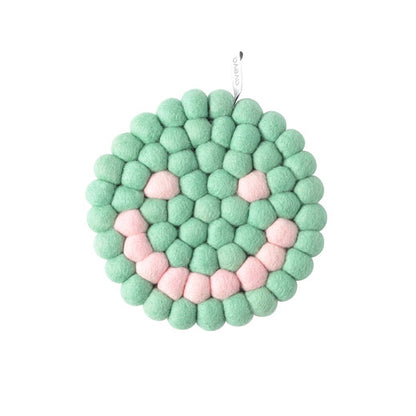 Untersetzer - Smiley - türkis