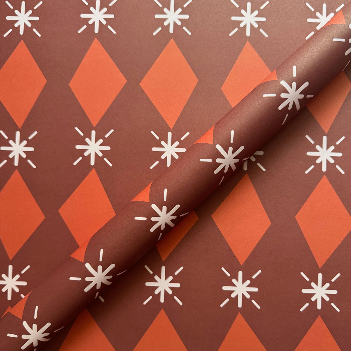 life is delicious - Geschenkpapier Raute & Stern