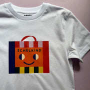 kleine Bande - Einschulung-Shirt "Schulranzen" / weiß