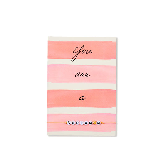 by Vivi - Armbandkarte: Du bist eine SUPERMUM