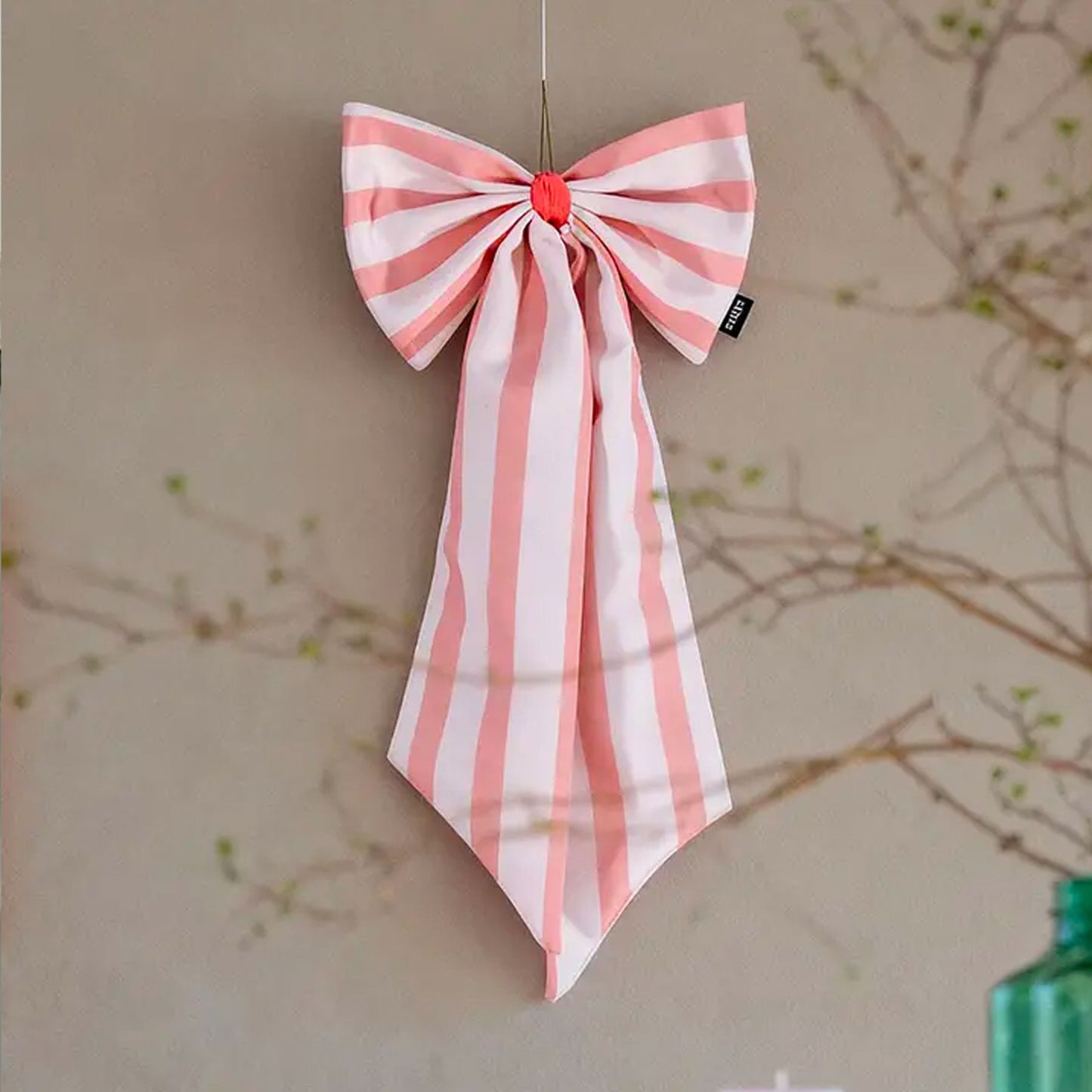 coopz - Dekorative Schleife gestreift rose