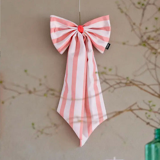 coopz - Dekorative Schleife gestreift rose