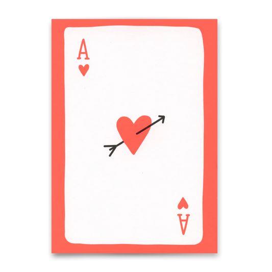 Postkarte "Ace of hearts ..."