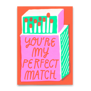 Postkarte "Perfect match ..."