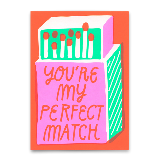 Postkarte "Perfect match ..."