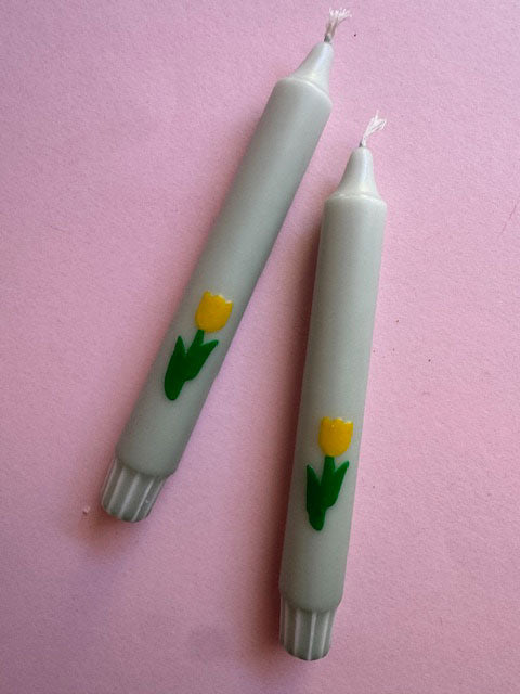 kleine Bande – Kerze - Tulpe, grün