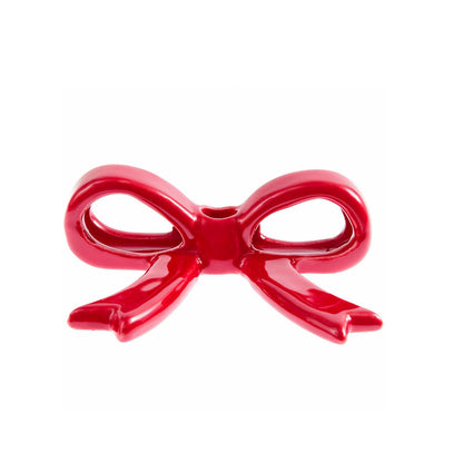 Kerzenhalter Schleife, rot - klein