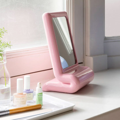 &Klevering - Schminkspiegel, pink