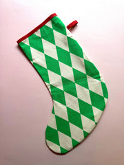 kleine Bande - Nikolausstiefel - grüne Rauten