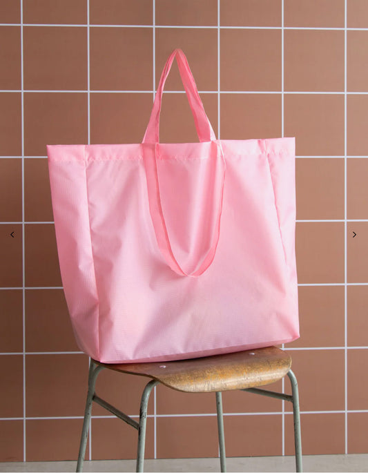 kleine bande – Nylontasche - quadratisch - bonbonpink