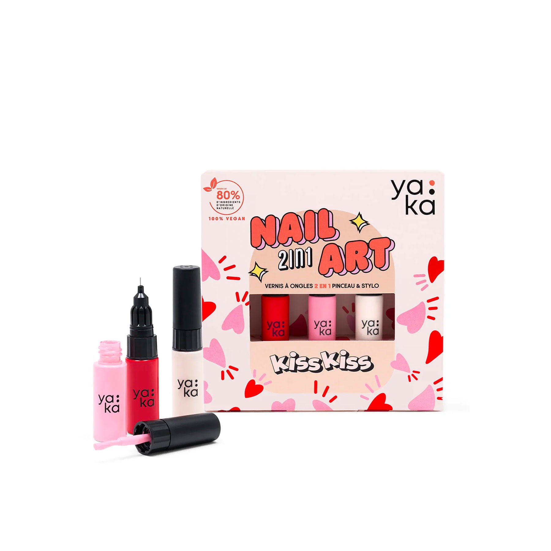 YAKA - Nagellack 2in1 Nail Art "Kisses"