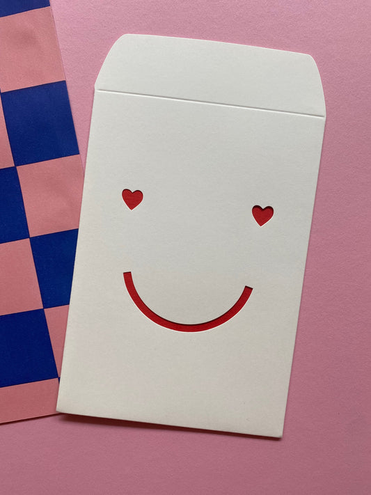 cut & make - Grußkarte "Happy Heart", weiß