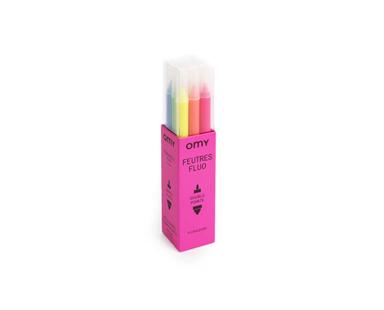 Omy – Neon Filzstifte mit Doppelspitze